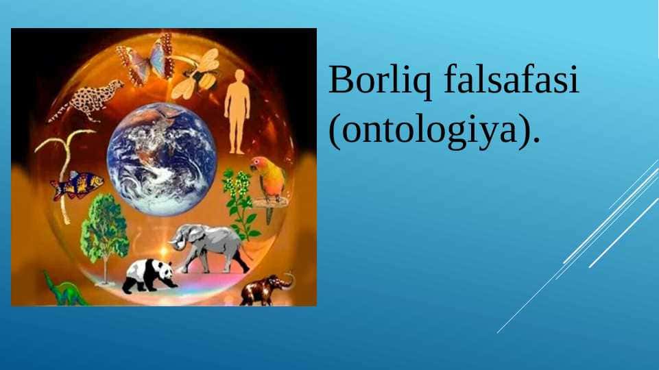 Borliq falsafasi (ontologiya)