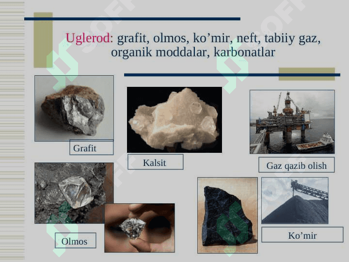 IV guruhning p-elementlari. Uglerod kremniy 6
