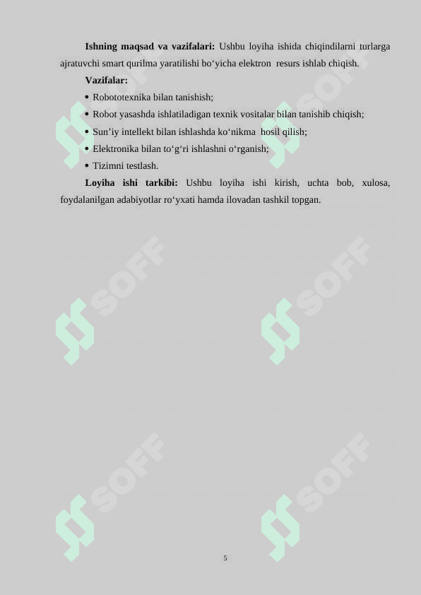 Chiqindilarni turlarga ajratuvchi smart qurilma 5
