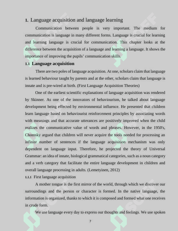 USING STORY BOXES IN LANGUAGE TEACHING 7
