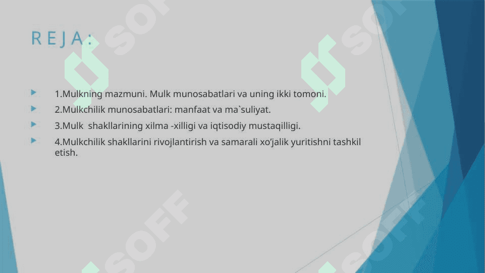 xususiy mulkka munosabat 2