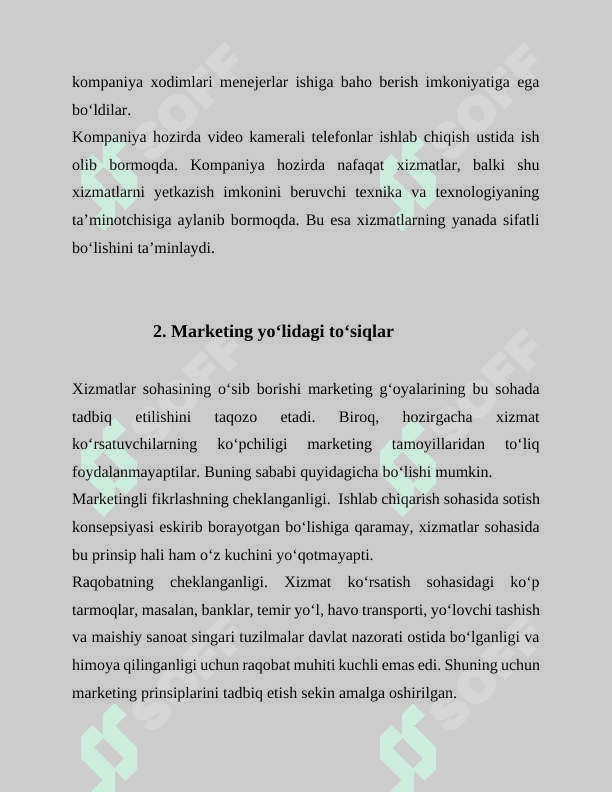 XIZMATLAR MARKETINGI VA ULARNING XUSUSYATLARI 3