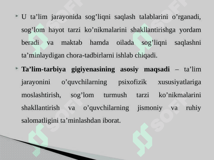 Taʼlim tarbiya gigiyenasi 3