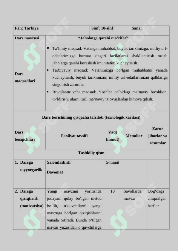 JAHOLATGA QARSHI MA’RIFAT 2