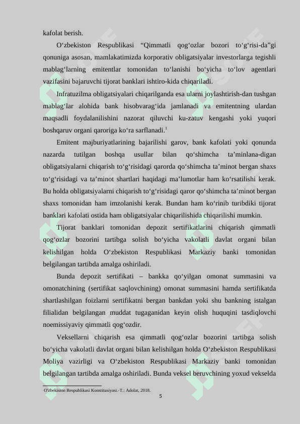 Moliya bozorida banklar va nobank kredit institutlari 5