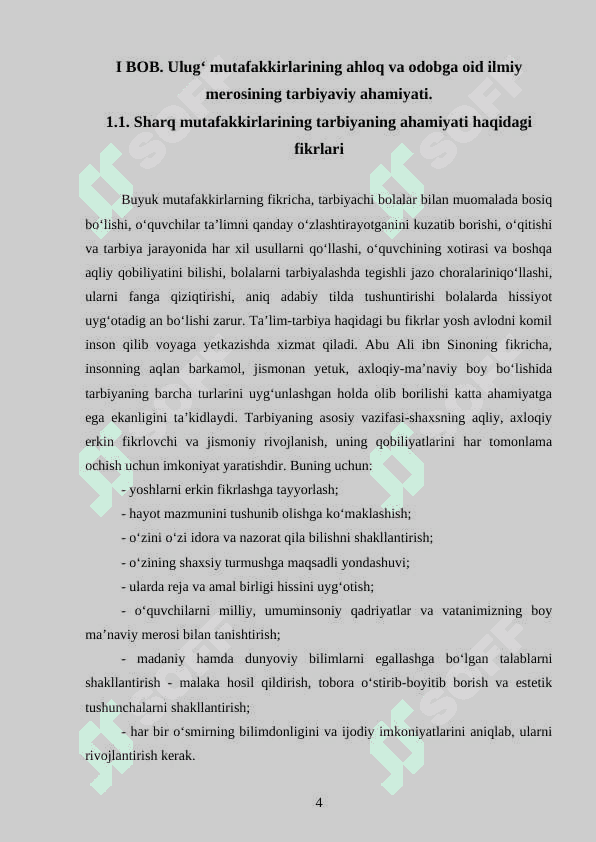 SHAXS TARBIYASIDA MUTAFFAKIRLARNING FIKRI 4