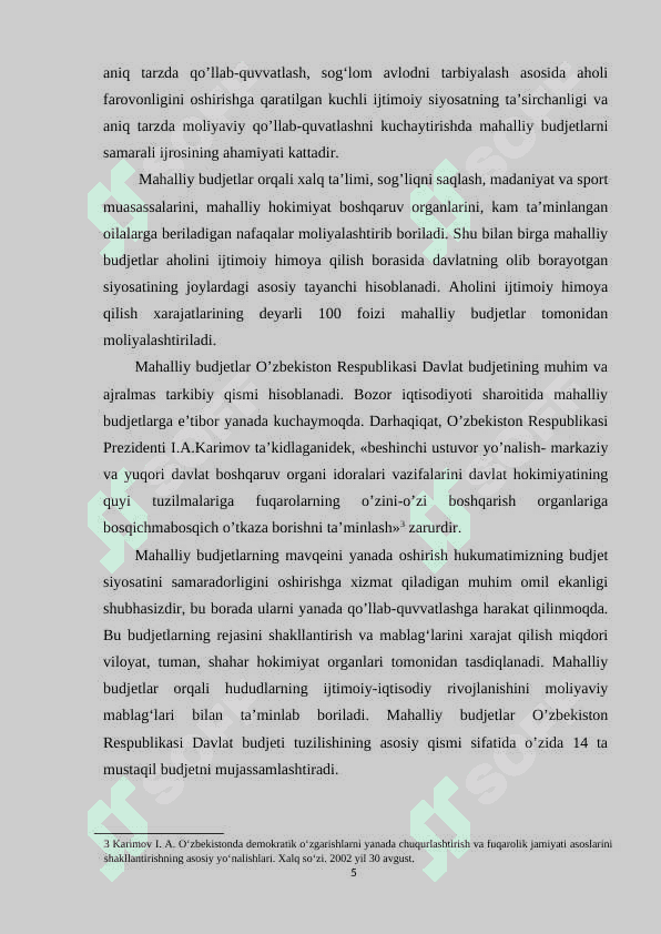 Mahalliy moliyaning rivojlanish istiqbollari 5