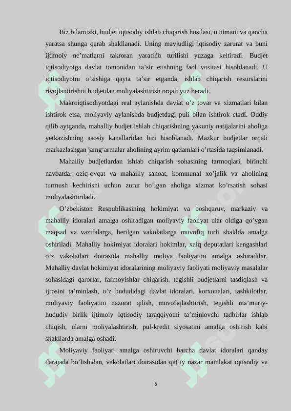 Mahalliy moliyaning rivojlanish istiqbollari 6