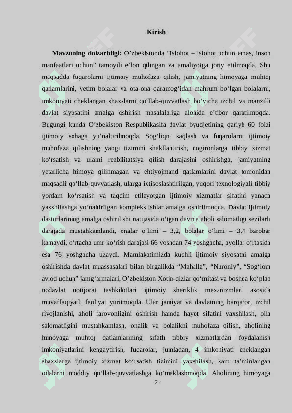 Davlat maqsadli jamgarmalari va byudjetdan tashqari mablaglar 2
