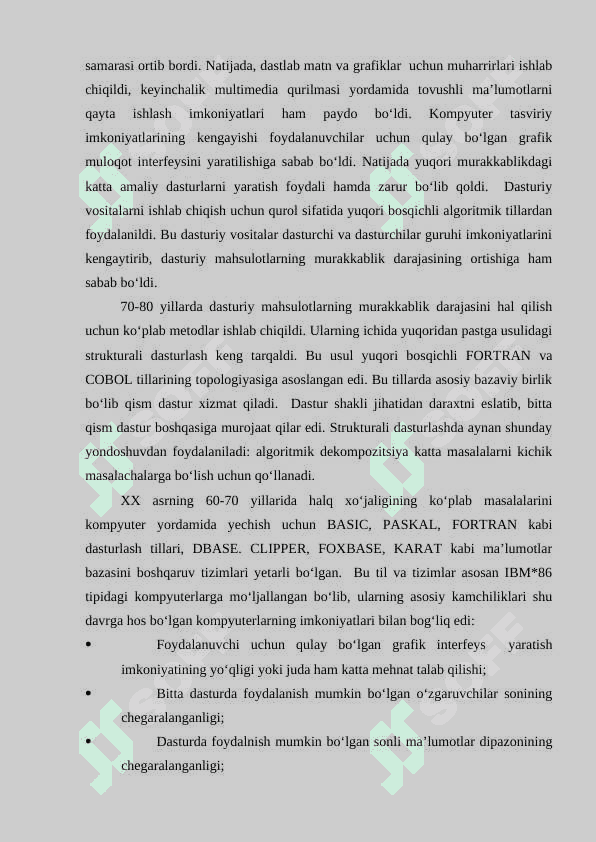 Оb’ektgа yо‘nаltirilgаn dаsturlаsh tillаri 2