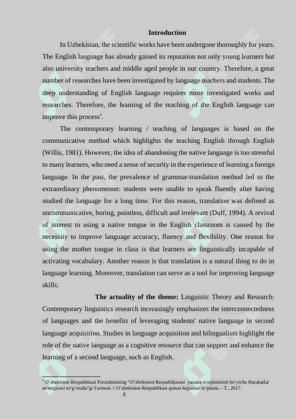 Role of native language in teaching English (different teaching approaches 3