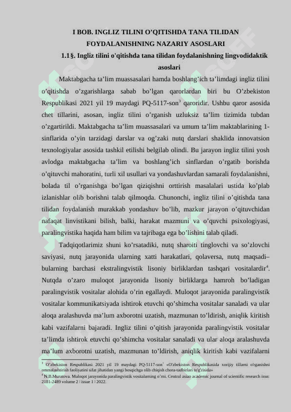 INGLIZ TILINI O’QITISHDA TANA HARAKATIDAN FOYDALANISHNING NAZARIY ASOSLARI 6