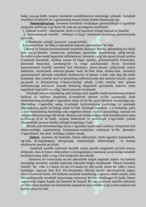 Surunkali tonzillit 2