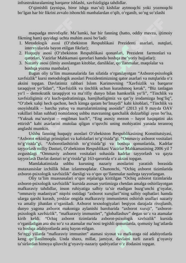 Axborot xavfsizligini ta’minlashning g‘oyaviy-nazariy asoslari 4