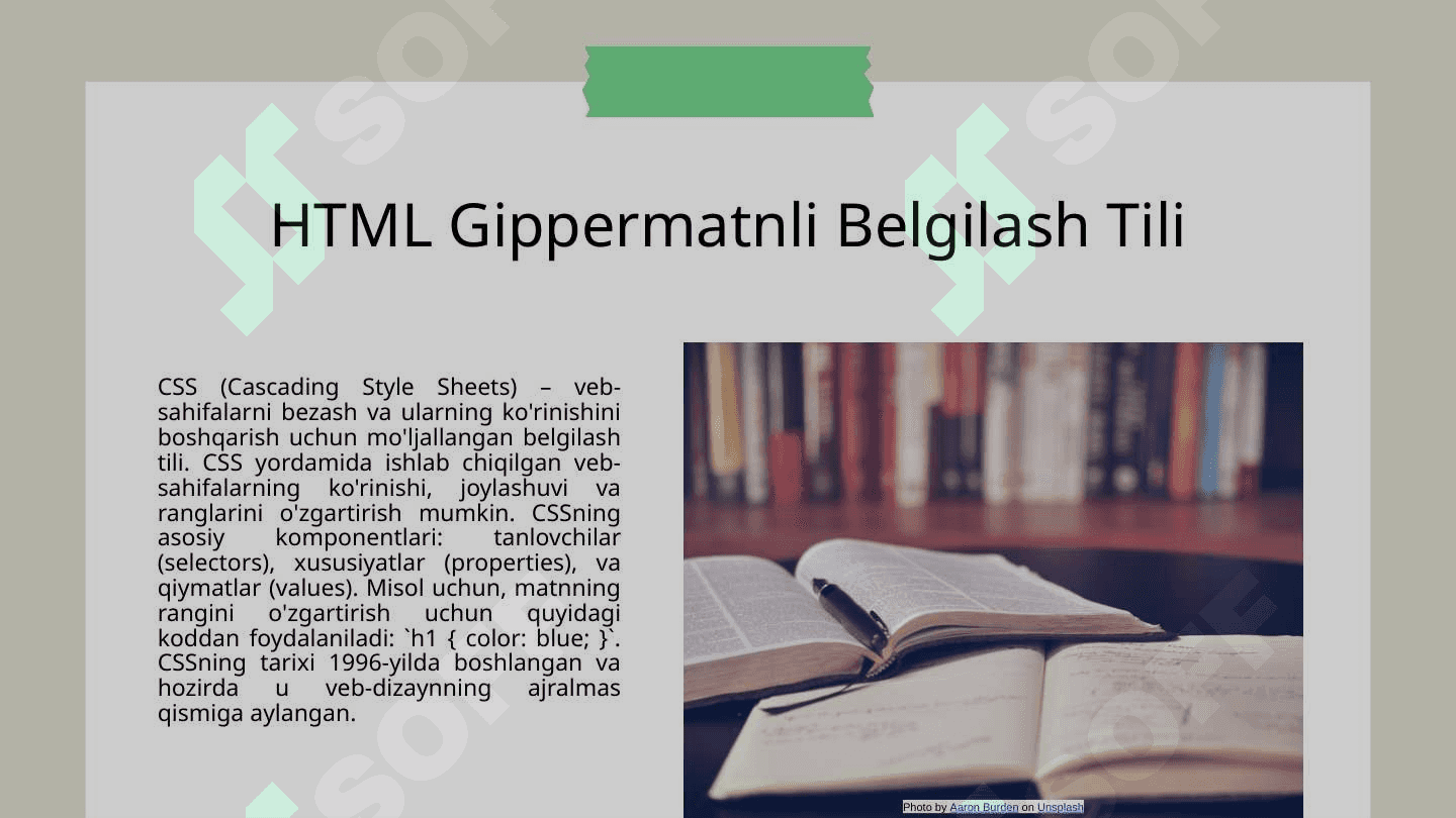 CSS belgilash tili va uning imkoniyatlari 3