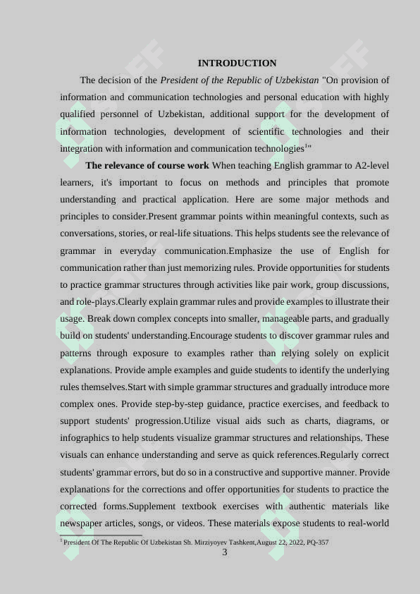 MAJOR METHODS AND PRINCIPLES IN TAECHING ENGLISH GRAMMAR FOR A2 2