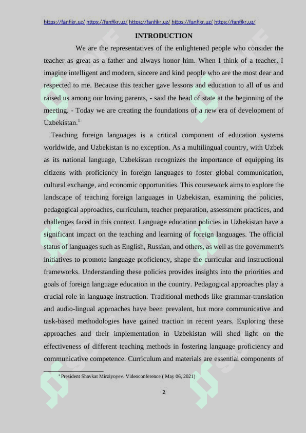 Teaching foreign languages in Uzbekistan 2