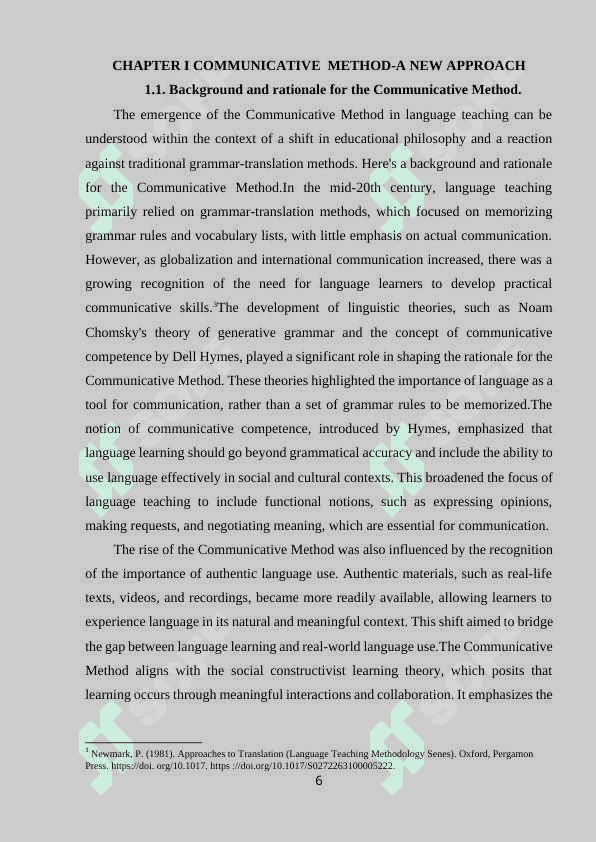 COMMUNICATIVE  METHOD-A NEW APPROACH IN THE PRACTICE  OF TEACHING FOREIGN LANGUAGE. 5