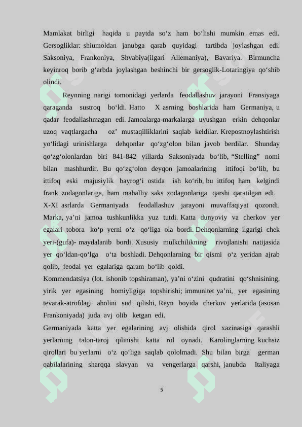 IX-XI asrlarda Germaniya 5