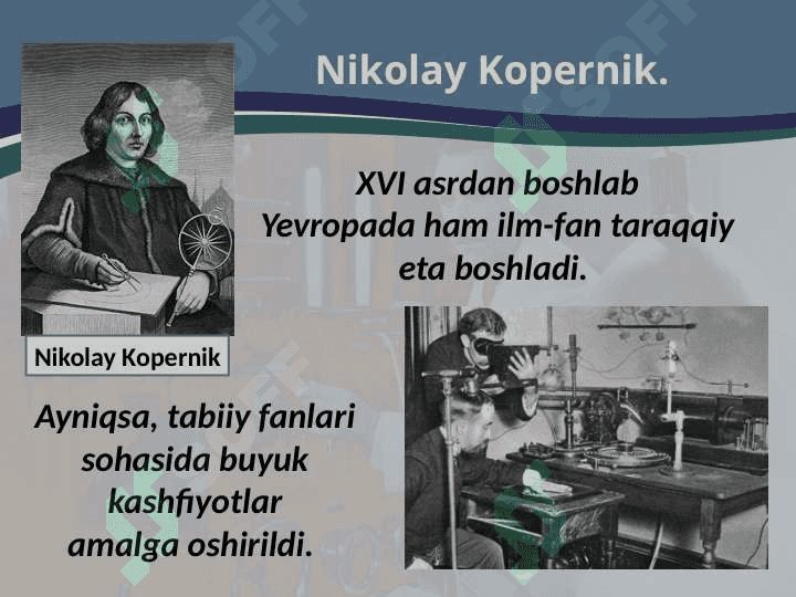 Yevropada ilm-fan kashfiyotlaria 2