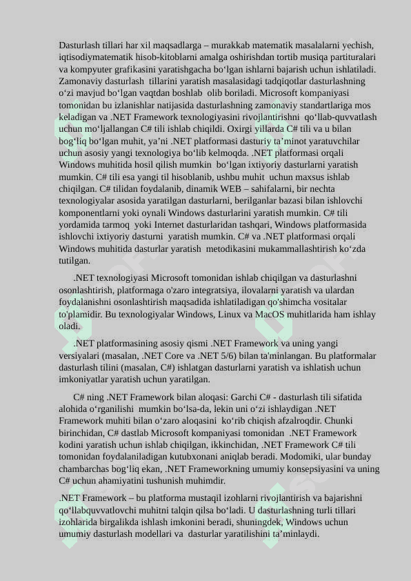 .NET texnologiyasi 3