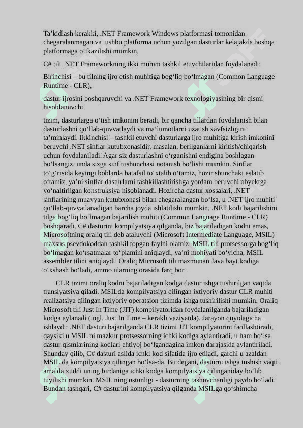 .NET texnologiyasi 4