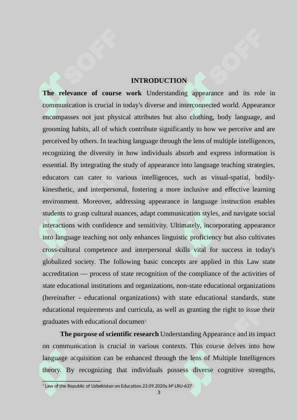 For teaching language Multiple intelligence as a strategy 3