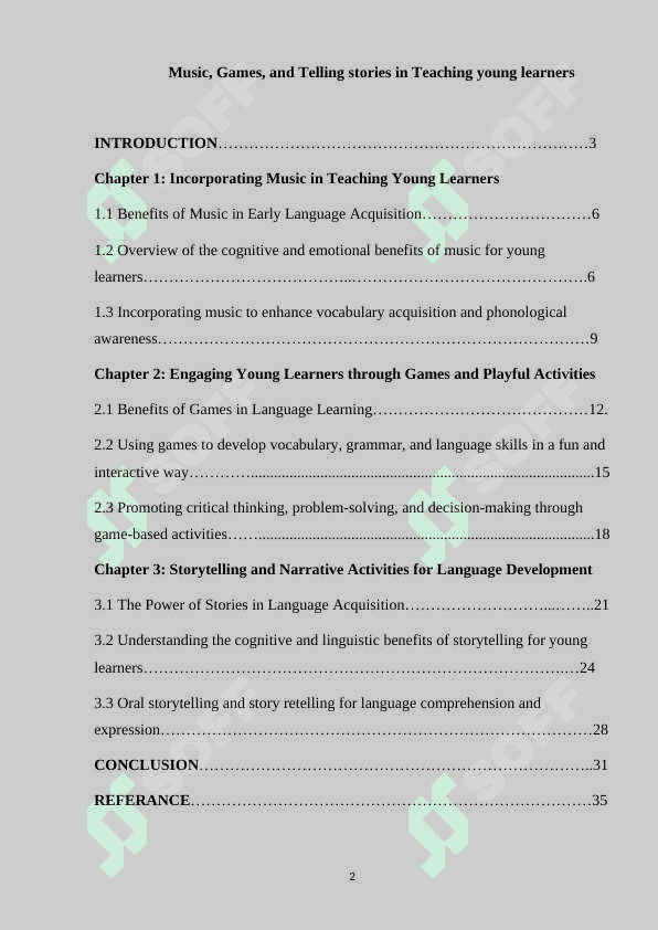 Music, Games, and Telling stories in Teaching young learners 2