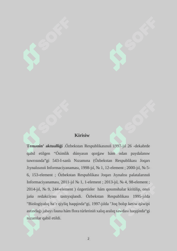 Zamarriqlar evolyuciyasi hám tarqaliwi. 2
