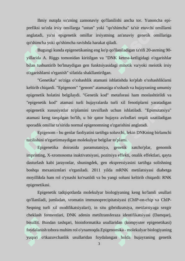 Epigenetika va epigenomika 3