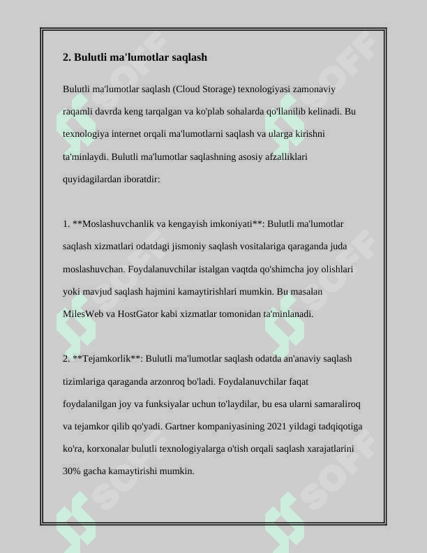 BULUTLI TEXNOLOGIYALAR 7