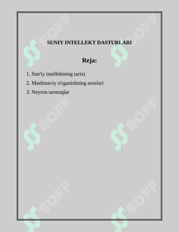 SUNIY INTELLEKT DASTURLARI 2