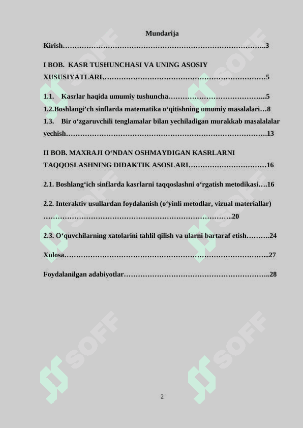 MAXRAJI 10 DAN OSHMAGAN KASRLARNI TAQQOSLASH 2
