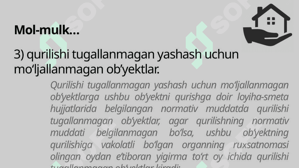 MOL-MULK SOLIGʻI 6