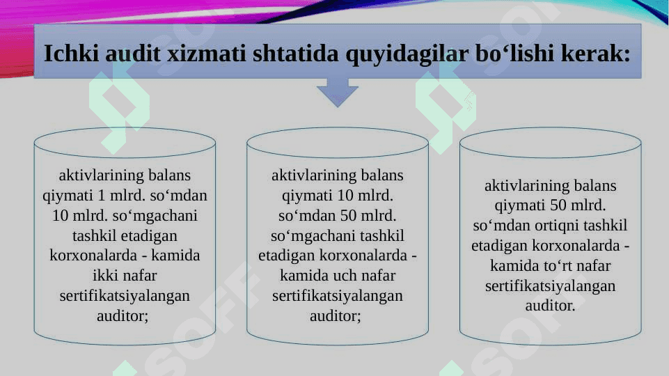 Ichki auditni tashkil etish asoslari 8