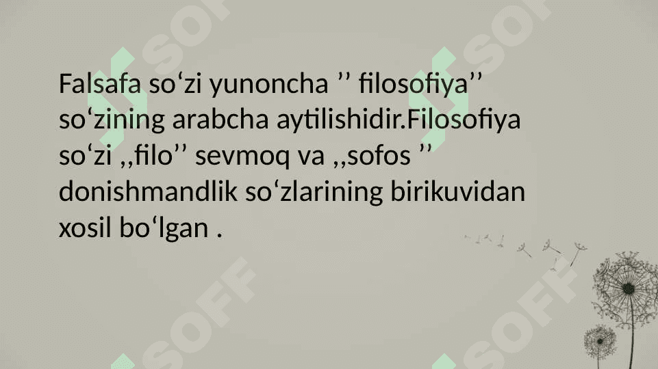 Falsafa va uning jamiyatdagi oʻrni. 3