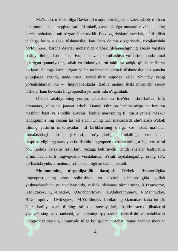 Hamid Olimjon she’riyatining lingvopoetik xususiyatlari 4