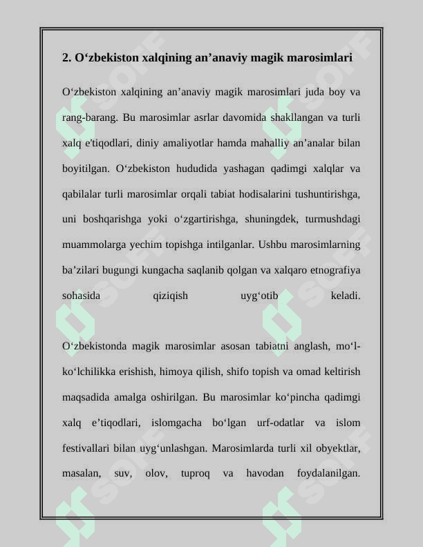 MAGIK MAROSIMLAR FOLKLORI 7