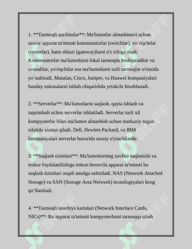 MALUMOTLARNI ALMASHISH JARAYONLARINING XARAKTERISTIKASI, MA‟LUMOTLAR ALMASHINUVINING APPARAT TA‟MINOTI. TARMOQ HIZMATLARI. TARMOQ TEXNOLOGIYASI: TARMOQ TEXNOLOGIYASI HAQIDA TUSHUNCHA, KO„PRIK VA SHLYUZLAR. KOMPYUTER TARMOG„INING ARXITEKTURASI, TARMOQ TOPOLOGIYALARI, TARMOQ TIZIMINING MODELI, MA‟LUMOTLARIN UZATISH BAYONNOMALARI, IP, TCP VA UDP BAYONNOMALARI 7