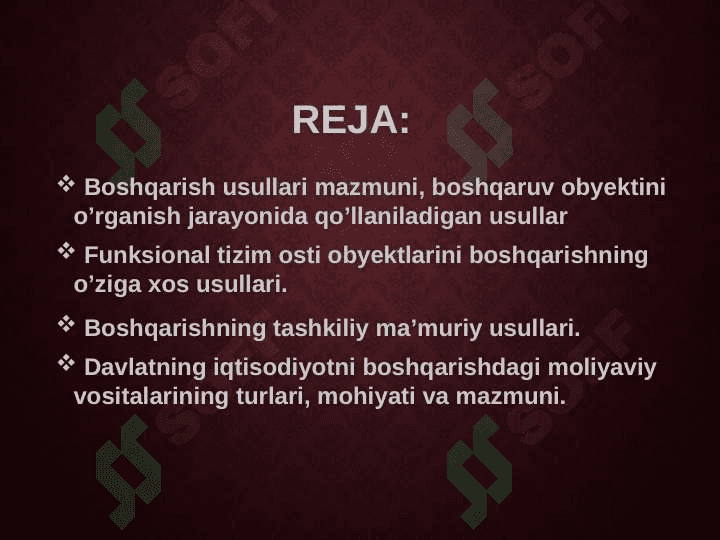 BOSHQARISH USULLARI pptx 2
