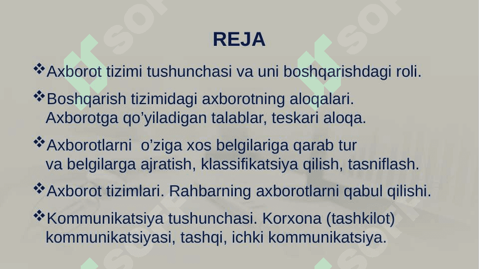 BOSHQARISHDA AXBOROT VA KOMMUNIKATSIYA pptx 2