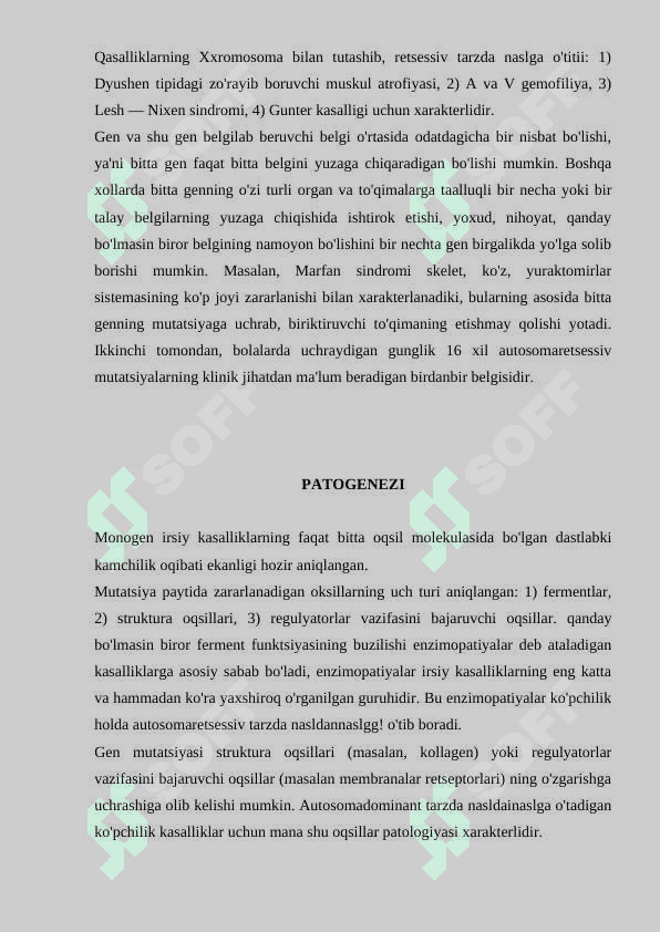 Irsiy kasalliklar 8