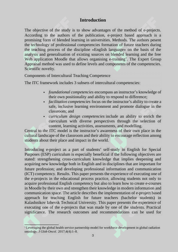 TEACHING INTERCULTURAL COMPETENCE: CHALLENGES AND OPPORTUNITIES 3