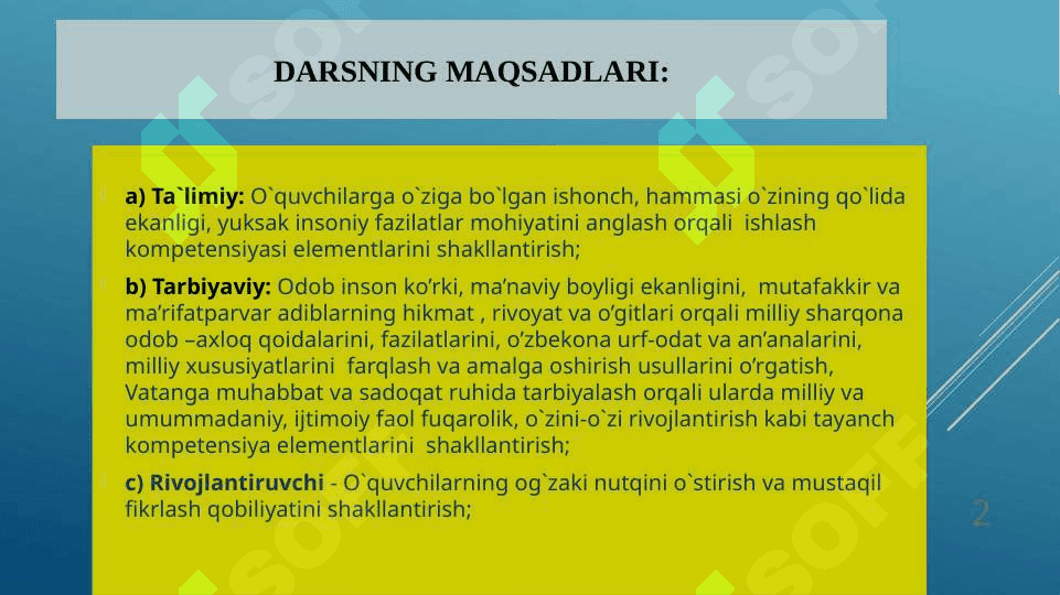 Hammasi o’z qo’limizda 2