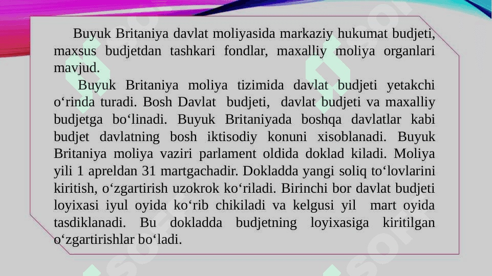 Buyuk Britaniya budjet tizimi 3