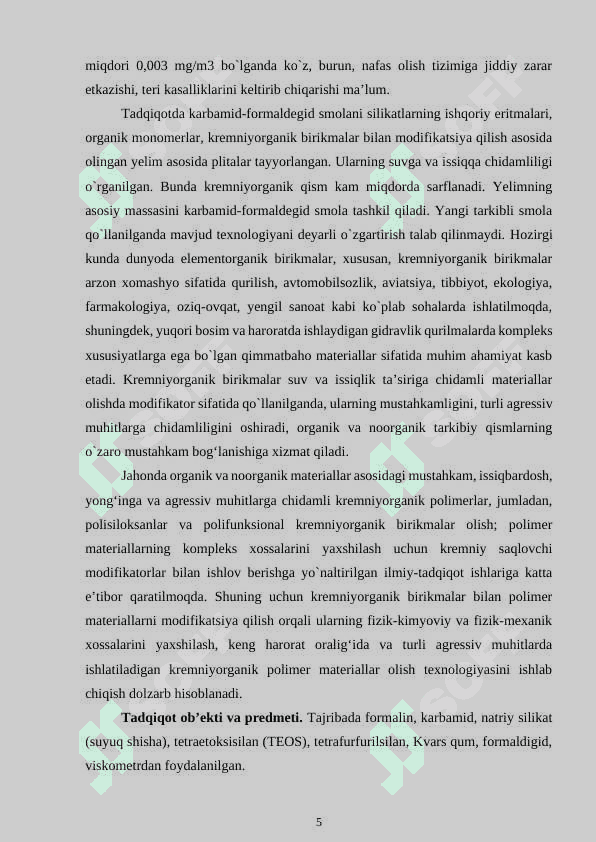 KREMNIYORGANIK BIRIKMALARNING UMUMIY TAVSIFI 4