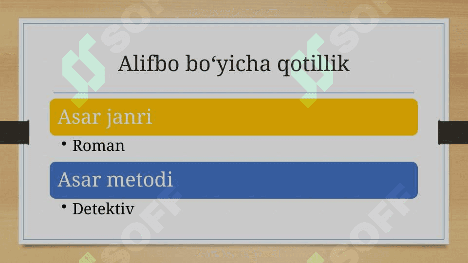 ALIFBO BO‘YICHA QOTILLIK 3