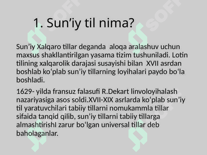 Xalqaro sunʼiy tillar 3
