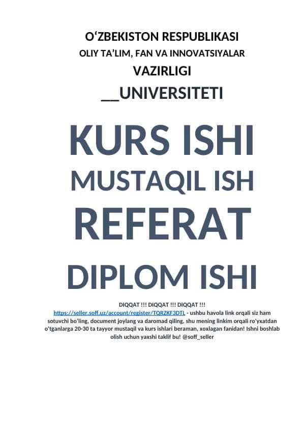 Qurilish maxsulotining tannarxi