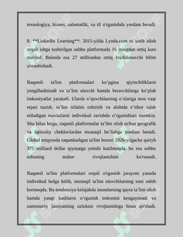 RAQAMLI TA’LIM TEXNALOGIYALARI 5